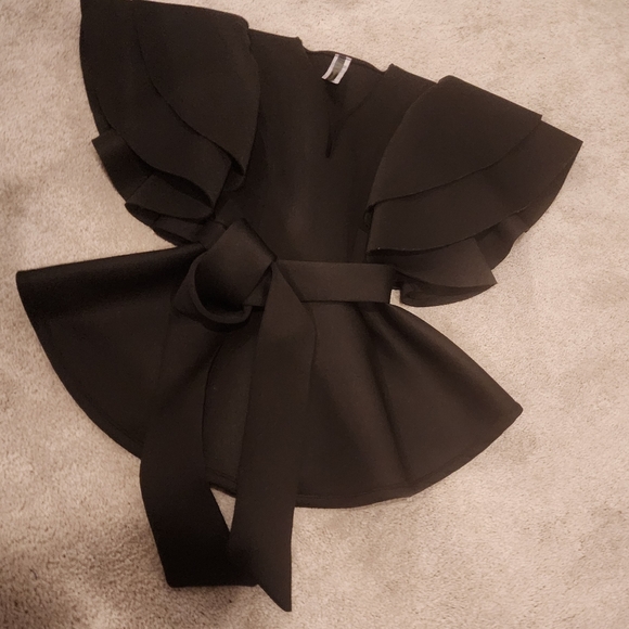 Black Peplum Top - EXCELLENT condition - Picture 6 of 10